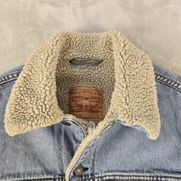 Levi's Men's Standard Trucker Sherpa Lined Denim Jacket 70520 Sz S Type III - Picture 3 of 16